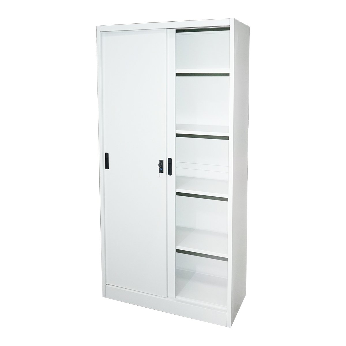 Dulap metalic cu 2 usi culisante securizate si 4 polite 1900x900x400mm